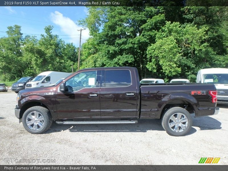 Magma Red / Earth Gray 2019 Ford F150 XLT Sport SuperCrew 4x4