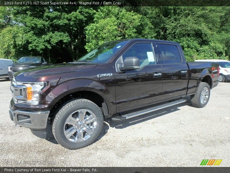 Magma Red / Earth Gray 2019 Ford F150 XLT Sport SuperCrew 4x4