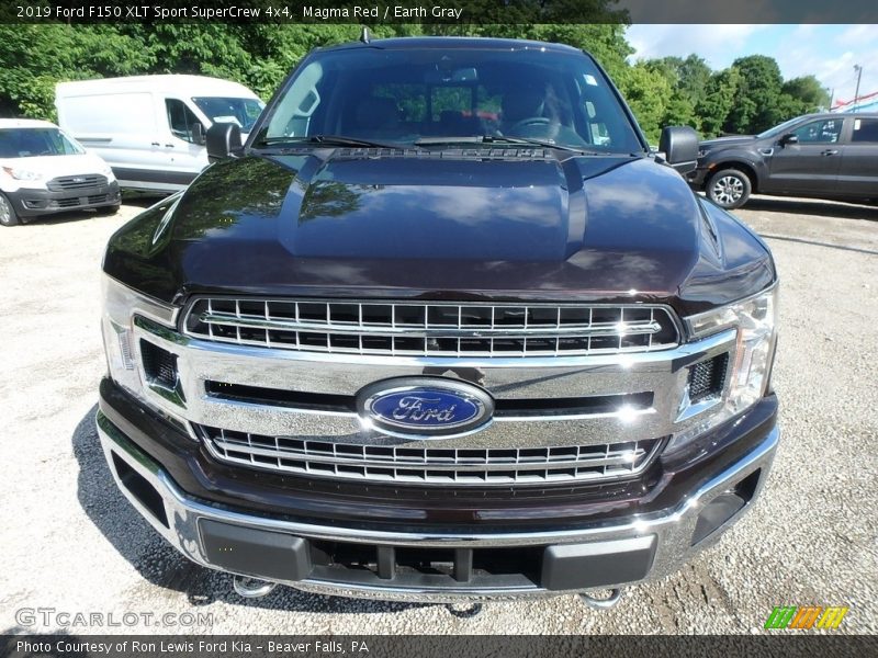 Magma Red / Earth Gray 2019 Ford F150 XLT Sport SuperCrew 4x4