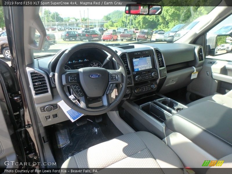 Magma Red / Earth Gray 2019 Ford F150 XLT Sport SuperCrew 4x4