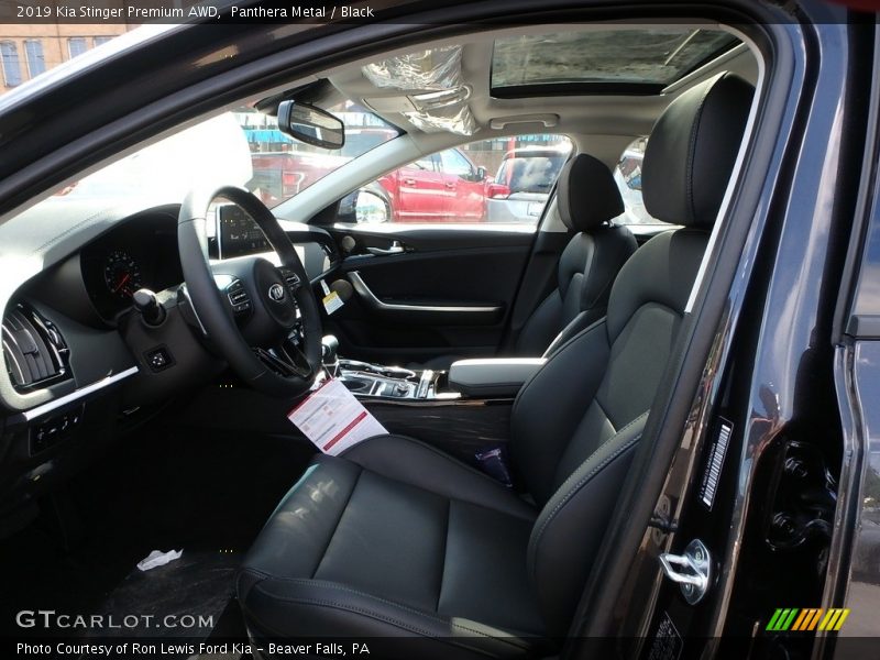 Front Seat of 2019 Stinger Premium AWD
