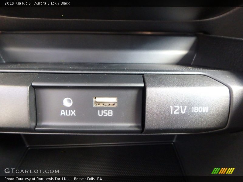Aurora Black / Black 2019 Kia Rio S