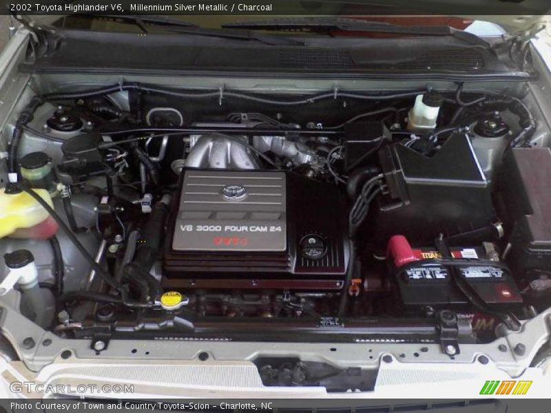 Millennium Silver Metallic / Charcoal 2002 Toyota Highlander V6