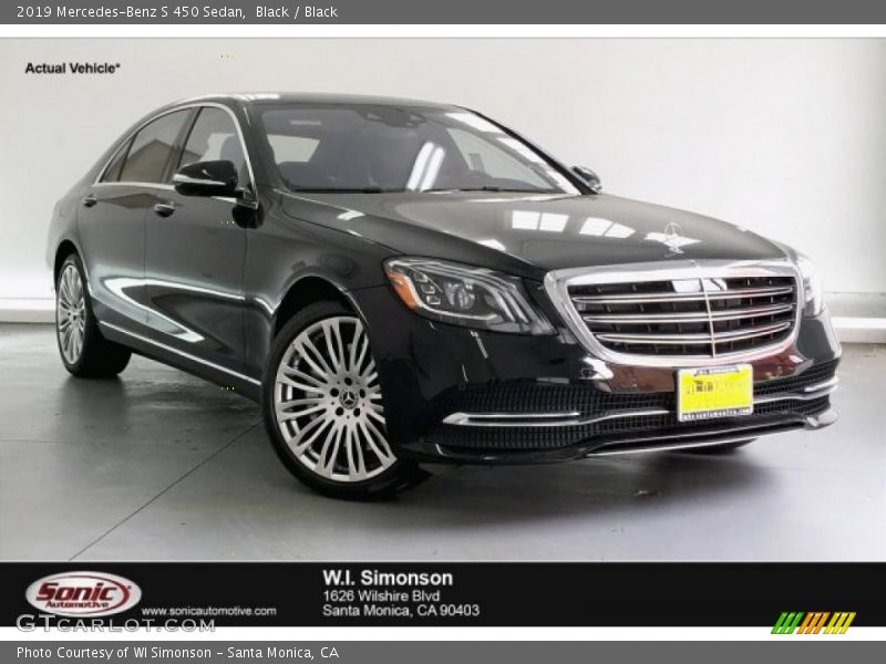 Black / Black 2019 Mercedes-Benz S 450 Sedan