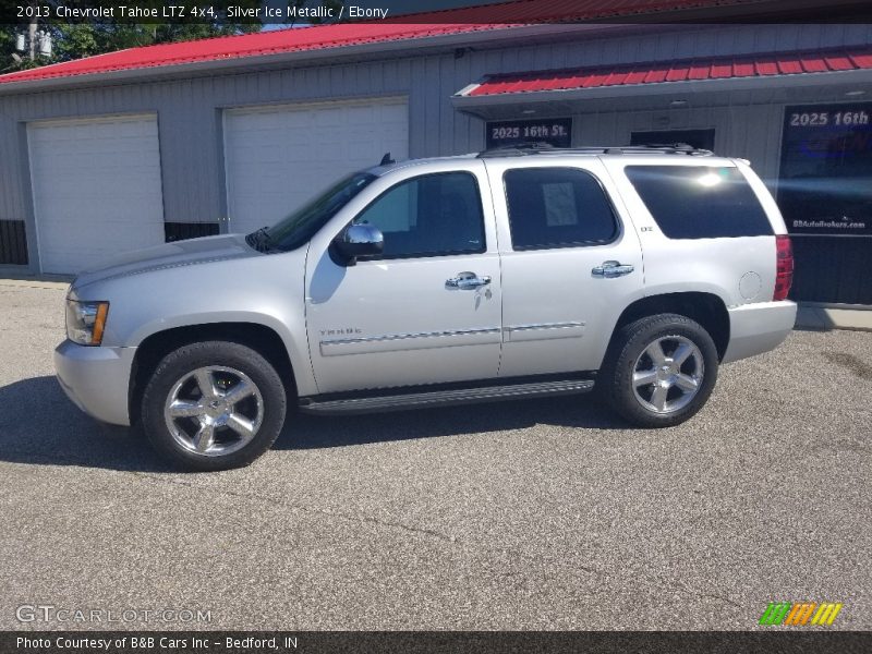 Silver Ice Metallic / Ebony 2013 Chevrolet Tahoe LTZ 4x4