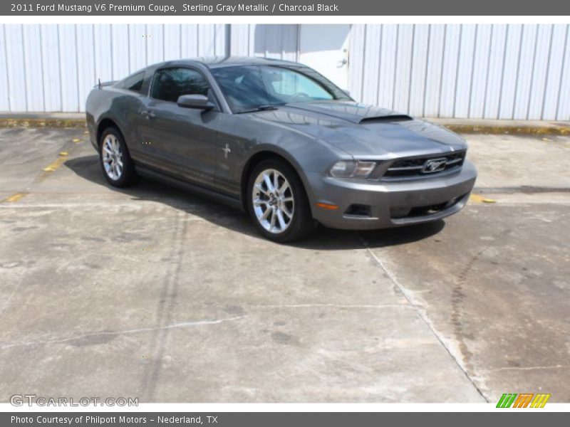Sterling Gray Metallic / Charcoal Black 2011 Ford Mustang V6 Premium Coupe