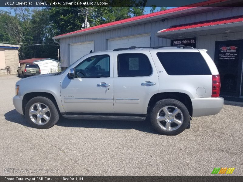 Silver Ice Metallic / Ebony 2013 Chevrolet Tahoe LTZ 4x4