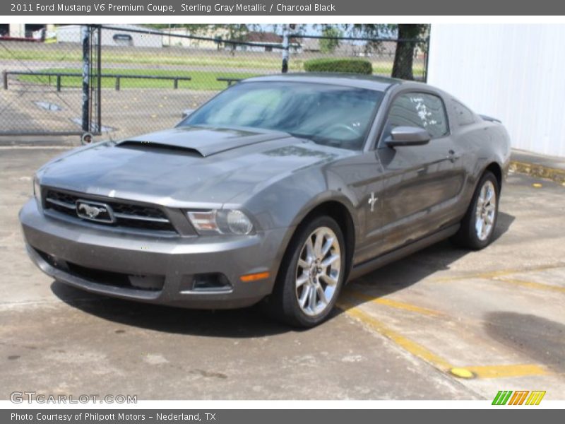 Sterling Gray Metallic / Charcoal Black 2011 Ford Mustang V6 Premium Coupe