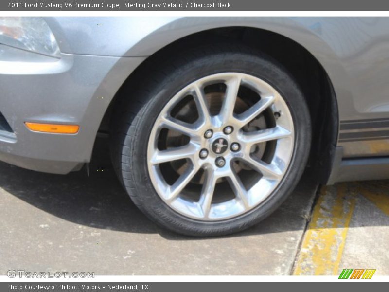 Sterling Gray Metallic / Charcoal Black 2011 Ford Mustang V6 Premium Coupe