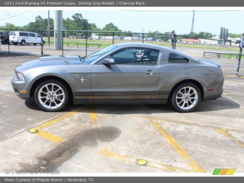 Sterling Gray Metallic / Charcoal Black 2011 Ford Mustang V6 Premium Coupe