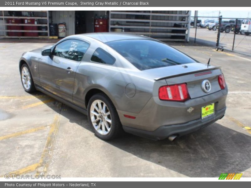 Sterling Gray Metallic / Charcoal Black 2011 Ford Mustang V6 Premium Coupe