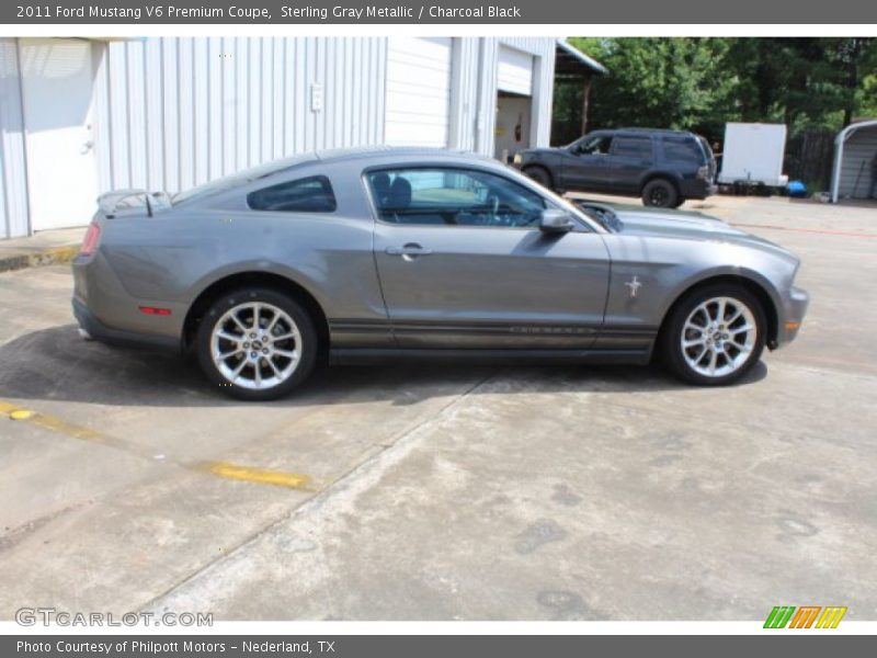 Sterling Gray Metallic / Charcoal Black 2011 Ford Mustang V6 Premium Coupe