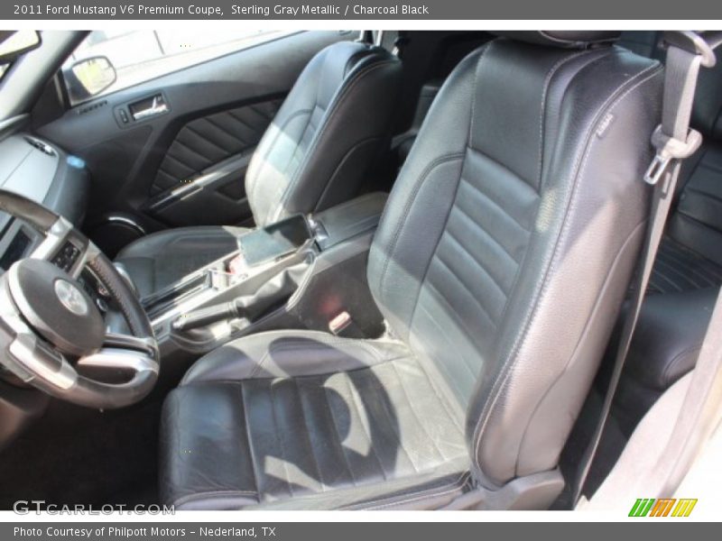 Sterling Gray Metallic / Charcoal Black 2011 Ford Mustang V6 Premium Coupe