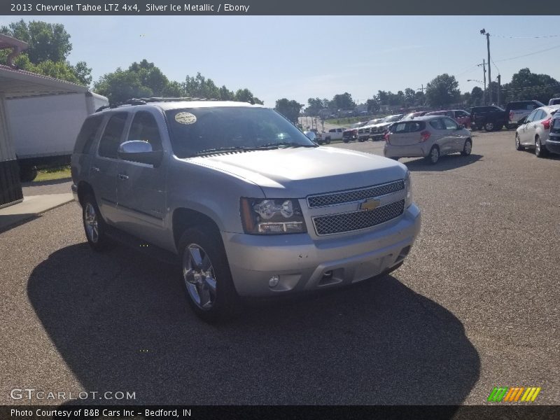 Silver Ice Metallic / Ebony 2013 Chevrolet Tahoe LTZ 4x4
