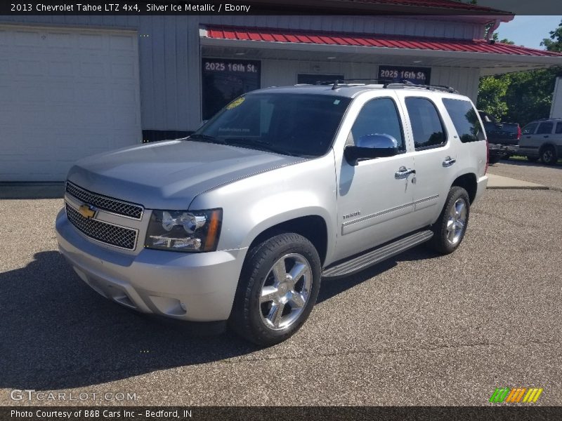 Silver Ice Metallic / Ebony 2013 Chevrolet Tahoe LTZ 4x4