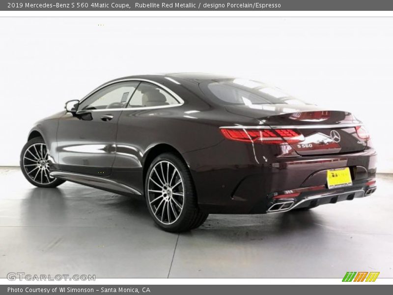  2019 S 560 4Matic Coupe Rubellite Red Metallic