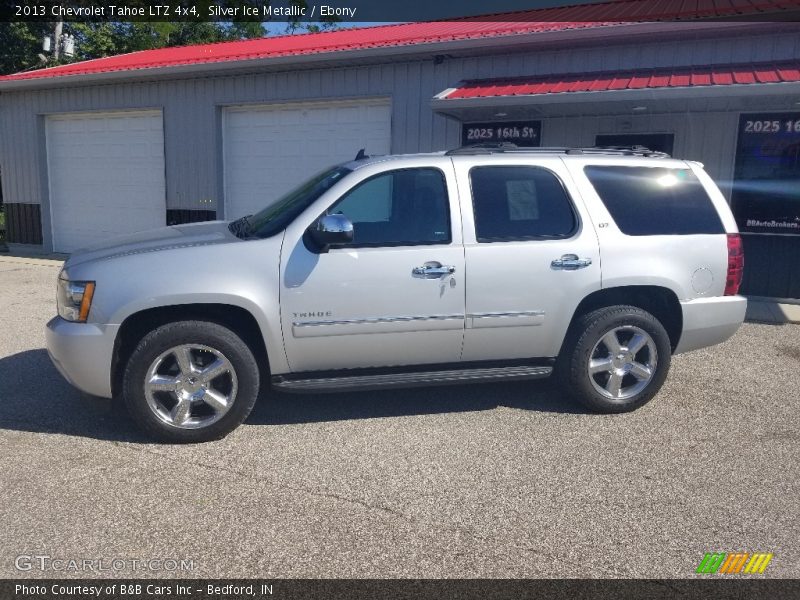 Silver Ice Metallic / Ebony 2013 Chevrolet Tahoe LTZ 4x4