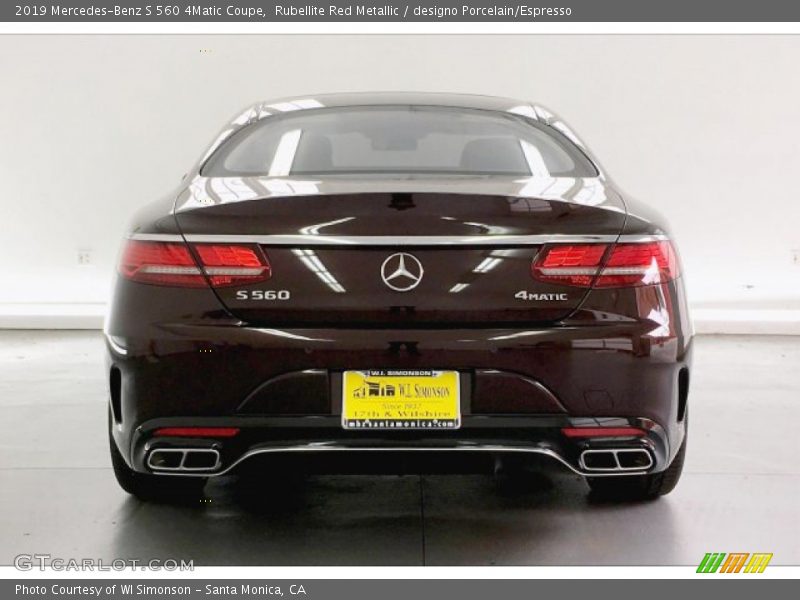 Rubellite Red Metallic / designo Porcelain/Espresso 2019 Mercedes-Benz S 560 4Matic Coupe