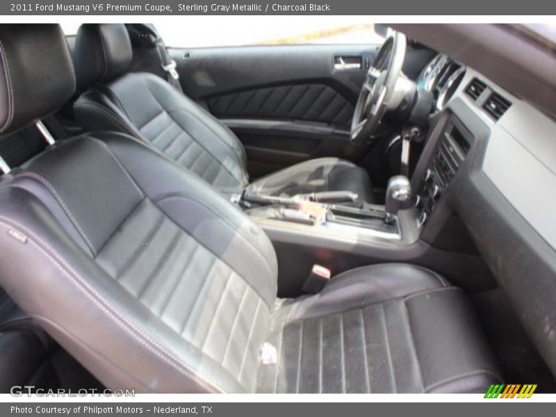 Sterling Gray Metallic / Charcoal Black 2011 Ford Mustang V6 Premium Coupe
