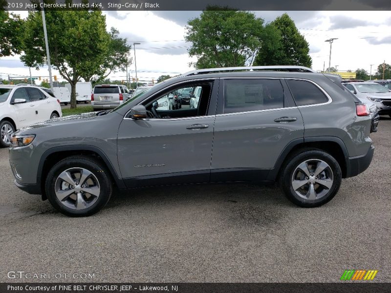 Sting-Gray / Black 2019 Jeep Cherokee Limited 4x4
