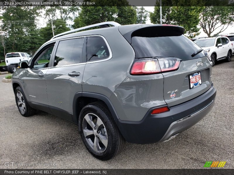 Sting-Gray / Black 2019 Jeep Cherokee Limited 4x4