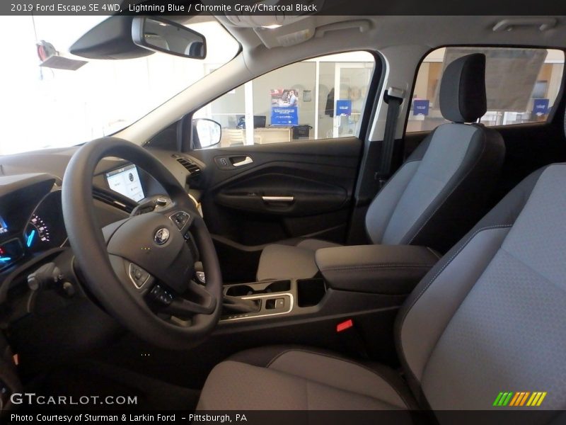 Lightning Blue / Chromite Gray/Charcoal Black 2019 Ford Escape SE 4WD