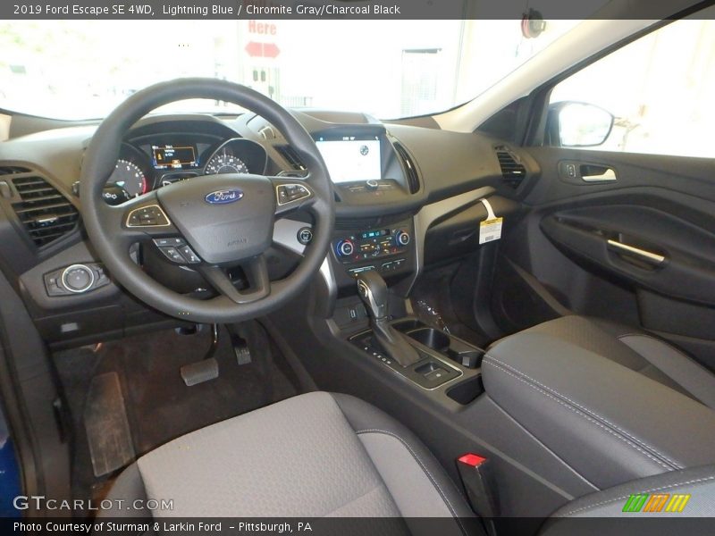 Lightning Blue / Chromite Gray/Charcoal Black 2019 Ford Escape SE 4WD