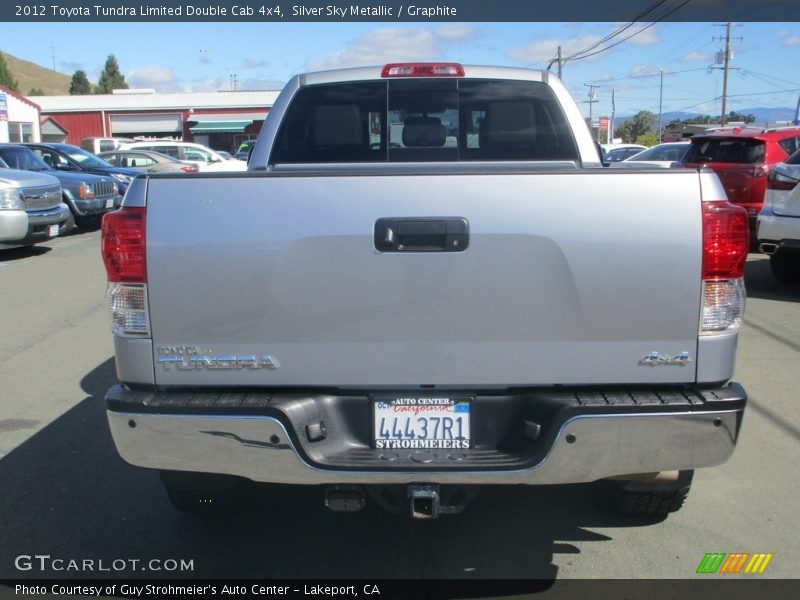 Silver Sky Metallic / Graphite 2012 Toyota Tundra Limited Double Cab 4x4