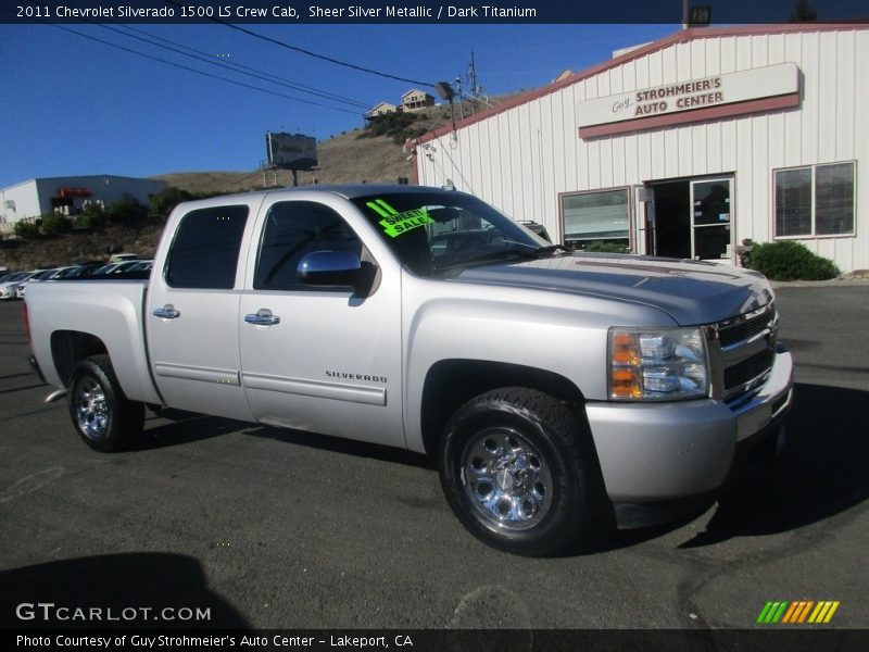 Sheer Silver Metallic / Dark Titanium 2011 Chevrolet Silverado 1500 LS Crew Cab