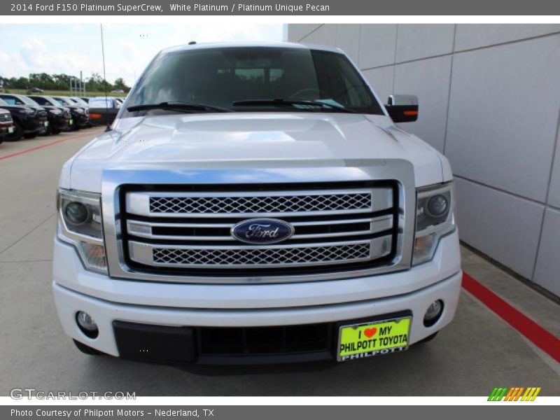 White Platinum / Platinum Unique Pecan 2014 Ford F150 Platinum SuperCrew