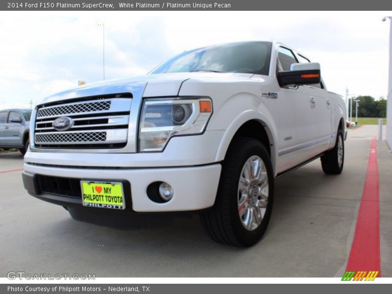 White Platinum / Platinum Unique Pecan 2014 Ford F150 Platinum SuperCrew