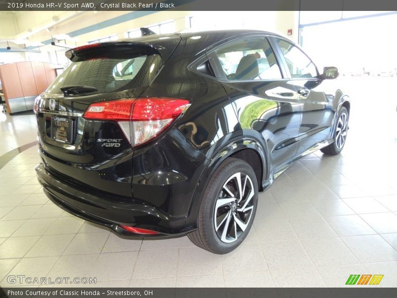 Crystal Black Pearl / Black 2019 Honda HR-V Sport AWD