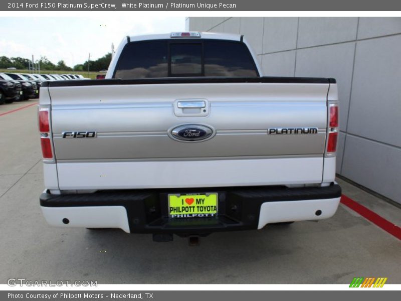 White Platinum / Platinum Unique Pecan 2014 Ford F150 Platinum SuperCrew