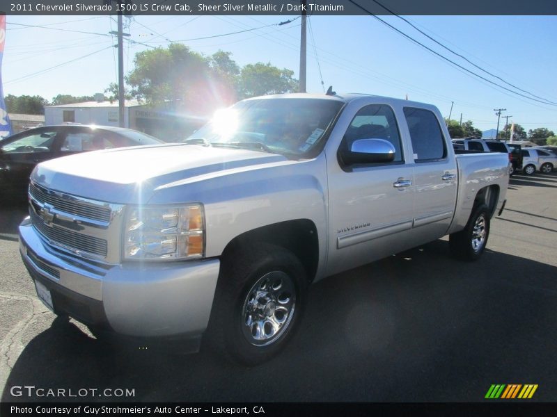 Sheer Silver Metallic / Dark Titanium 2011 Chevrolet Silverado 1500 LS Crew Cab