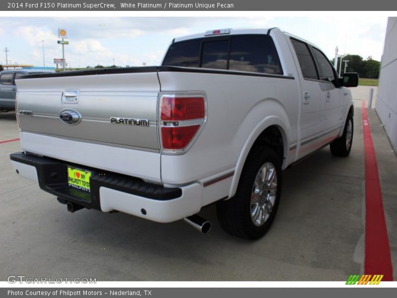 White Platinum / Platinum Unique Pecan 2014 Ford F150 Platinum SuperCrew