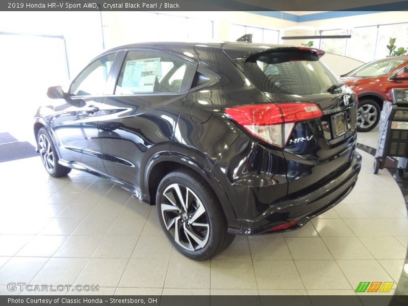 Crystal Black Pearl / Black 2019 Honda HR-V Sport AWD