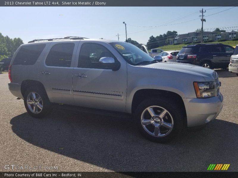 Silver Ice Metallic / Ebony 2013 Chevrolet Tahoe LTZ 4x4