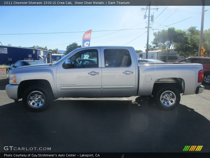 Sheer Silver Metallic / Dark Titanium 2011 Chevrolet Silverado 1500 LS Crew Cab