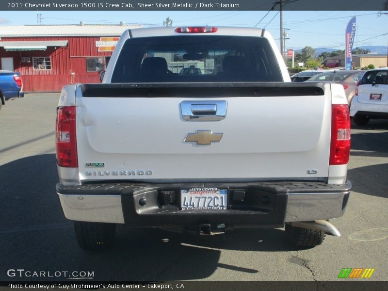 Sheer Silver Metallic / Dark Titanium 2011 Chevrolet Silverado 1500 LS Crew Cab