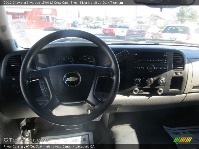 Sheer Silver Metallic / Dark Titanium 2011 Chevrolet Silverado 1500 LS Crew Cab