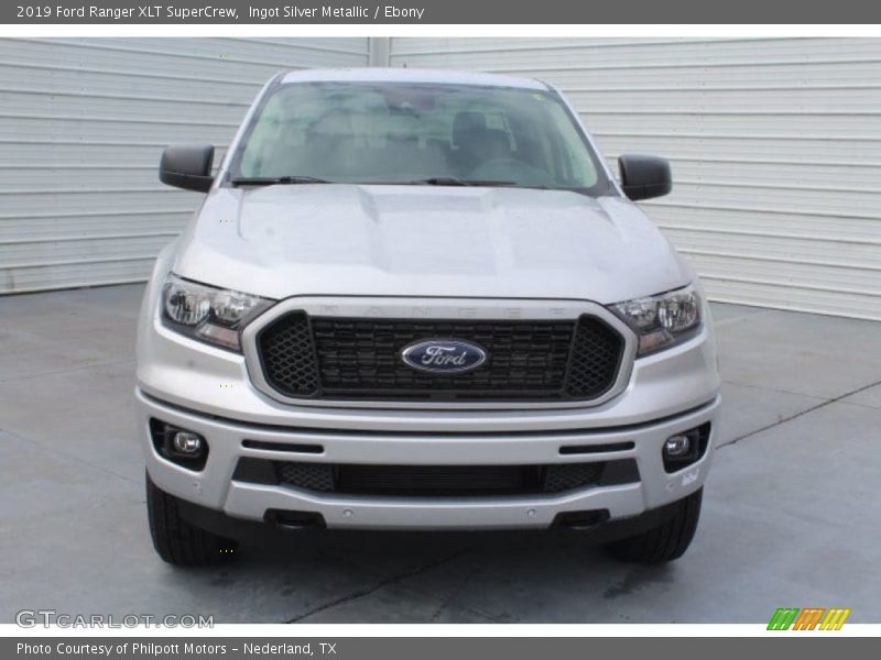 Ingot Silver Metallic / Ebony 2019 Ford Ranger XLT SuperCrew