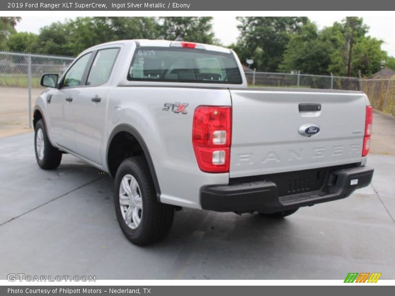 Ingot Silver Metallic / Ebony 2019 Ford Ranger XLT SuperCrew