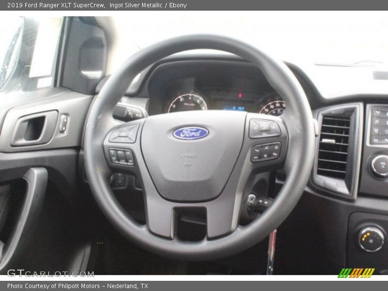 Ingot Silver Metallic / Ebony 2019 Ford Ranger XLT SuperCrew