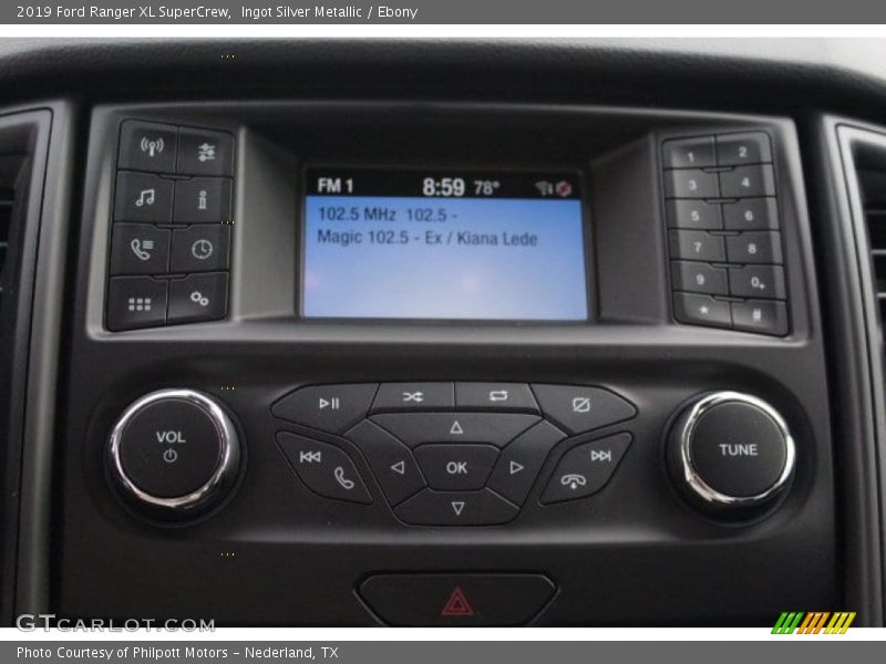 Ingot Silver Metallic / Ebony 2019 Ford Ranger XL SuperCrew