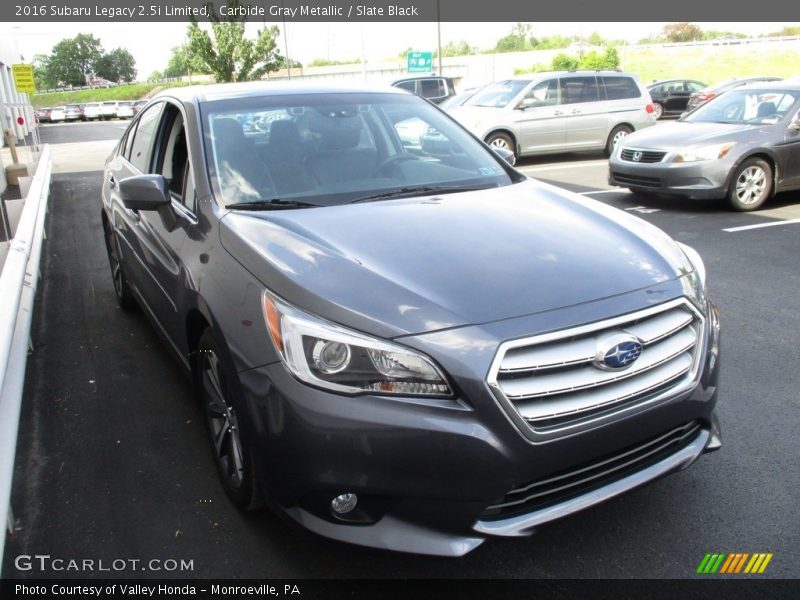 Carbide Gray Metallic / Slate Black 2016 Subaru Legacy 2.5i Limited