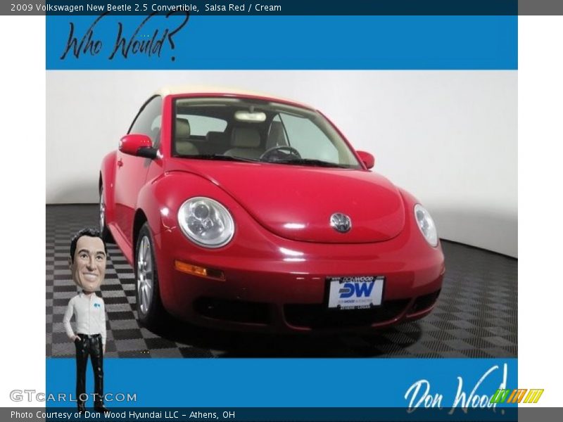 Salsa Red / Cream 2009 Volkswagen New Beetle 2.5 Convertible