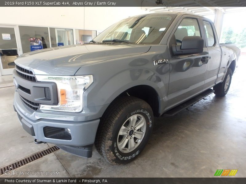 Abyss Gray / Earth Gray 2019 Ford F150 XLT SuperCab 4x4
