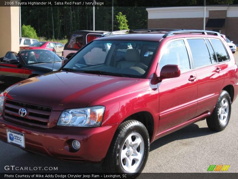 Salsa Red Pearl / Ivory Beige 2006 Toyota Highlander I4