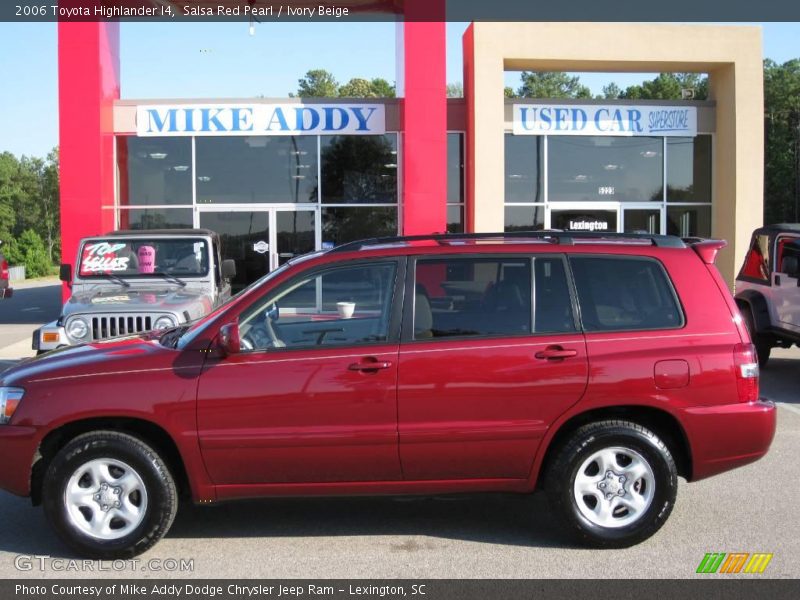 Salsa Red Pearl / Ivory Beige 2006 Toyota Highlander I4