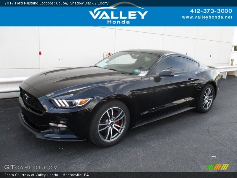 Shadow Black / Ebony 2017 Ford Mustang Ecoboost Coupe